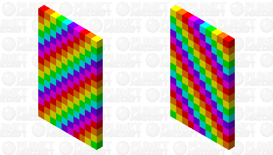 rainbow cape Minecraft Mob Skin