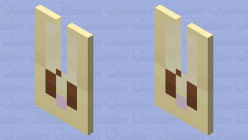 Gold Rabbit Cape & Elytra Ears Minecraft Mob Skin