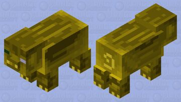 Ochre pig Minecraft Mob Skin