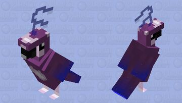 Cosmic Song Bird (Parrot) Minecraft Mob Skin