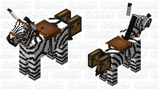 Zebra donkey Minecraft Skin