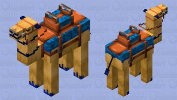 Blue Camel Minecraft Mob Skin