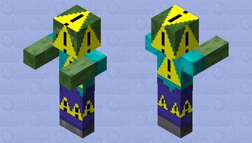 caution: zombie! Minecraft Mob Skin