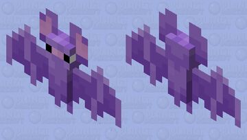 Violet Bat Minecraft Mob Skin