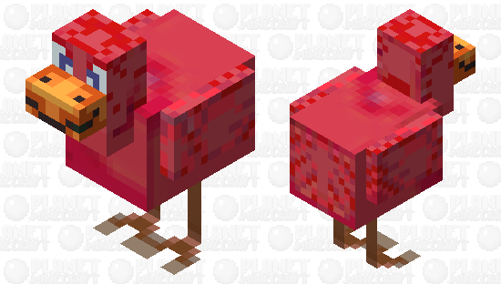 Red Chocobo Minecraft Skin