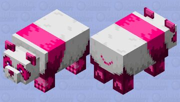 Raspberry Panda Minecraft Mob Skin