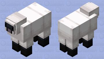 Fluffy Sheep Minecraft Mob Skin