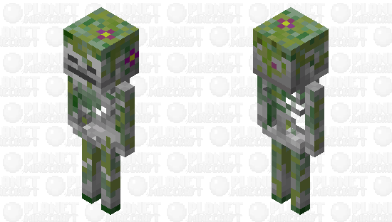 Mossy skeleton Minecraft Skin