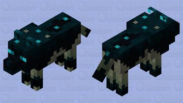 Sculky Wolf Minecraft Mob Skin