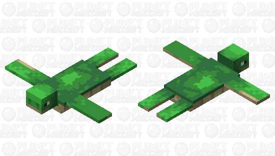 A turtle without it's shell Minecraft Mob Skin