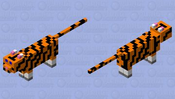 tiger cat Minecraft Mob Skin