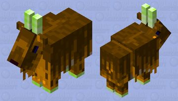 Brown cloth-wearing goat Minecraft Mob Skin