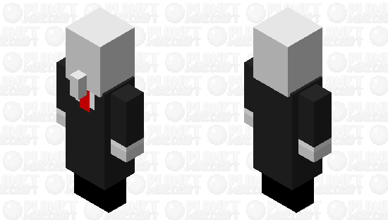 Evoker Slender man Minecraft Skin