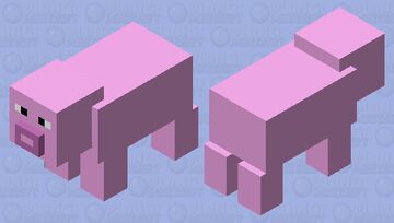 Pig, but lw qlty Minecraft Mob Skin