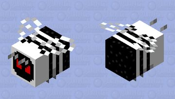 Angry Astro Bee Minecraft Mob Skin