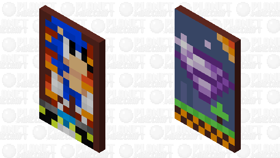 𝗥𝗲𝘁𝗿𝗼 𝗦𝗼𝗻𝗶𝗰 𝗖𝗮𝗽𝗲 Minecraft Skin