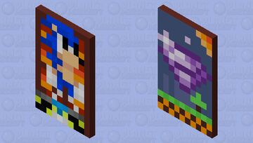 𝗥𝗲𝘁𝗿𝗼 𝗦𝗼𝗻𝗶𝗰 𝗖𝗮𝗽𝗲 Minecraft Mob Skin