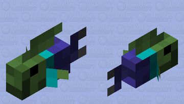 Zombie Tropical Fish (E) Minecraft Mob Skin