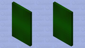 Dark Green Shaded Cape Minecraft Mob Skin