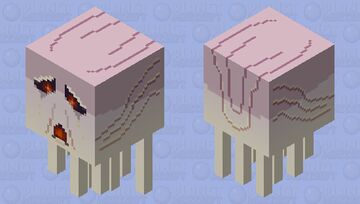 Stylized Ghast (looks best in the nether) shooting ver Minecraft Mob Skin