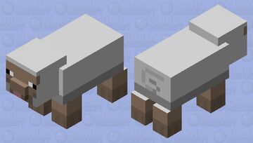 Sheig (pig + sheep) Minecraft Mob Skin