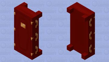 Red Coffin - Bed Minecraft Mob Skin