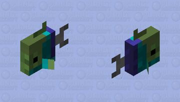 Zombie Tropical Fish (1) Minecraft Mob Skin