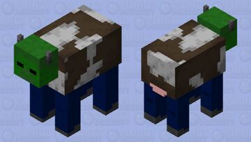 One Cursed Cow Minecraft Mob Skin