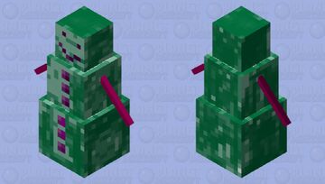 Warped snowman Minecraft Mob Skin