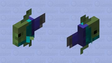 Zombie Tropical Fish (3) Minecraft Mob Skin