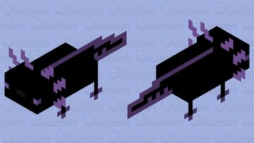 Tron Axolotl (purple) Minecraft Mob Skin