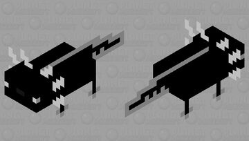 Tron Axolotl (White) Minecraft Mob Skin