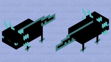Tron Axolotl Minecraft Mob Skin