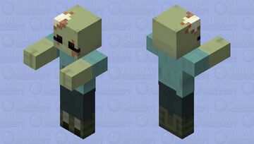 Zombie Female Minecraft Mob Skin