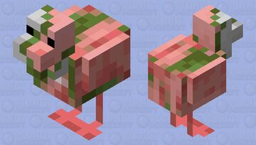 Zombified Piglin Chicken Minecraft Mob Skin