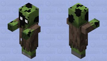 Demon-Infected Villager Minecraft Mob Skin