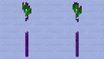 Broken and rusted trident Minecraft Mob Skin