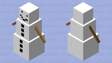 simple Snow Golem Minecraft Mob Skin