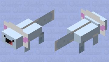 Wooper Axolotl Minecraft Mob Skin