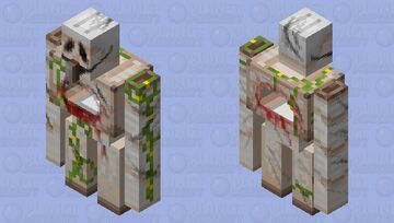 The Gutted Guardian - Creepypasta Iron Golem Entity Minecraft Mob Skin