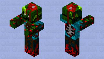 plant infested zombie phase 4 Minecraft Mob Skin