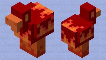 l-l-l-lava chicken Minecraft Mob Skin