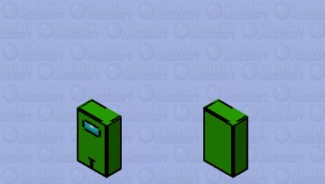 Among us green, bedrock and legacy Minecraft Mob Skin