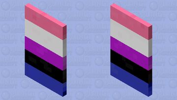 PRIDE DAY 14 GENDERFLUID! Minecraft Mob Skin