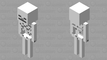 Bare Bones Skeleton Minecraft Mob Skin