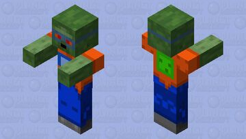 Zombie Fan of OrangeDugong Minecraft Mob Skin