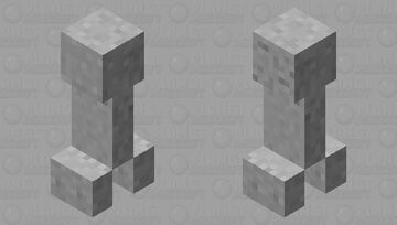 Pre-release Creeper Minecraft Mob Skin