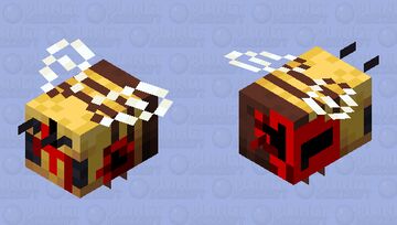Blood bee Minecraft Mob Skin