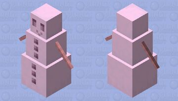 pink snow golem Minecraft Mob Skin