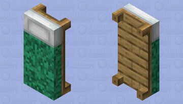 teal bed Minecraft Mob Skin